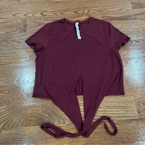 Lululemon Cropped Wrap Top size 6